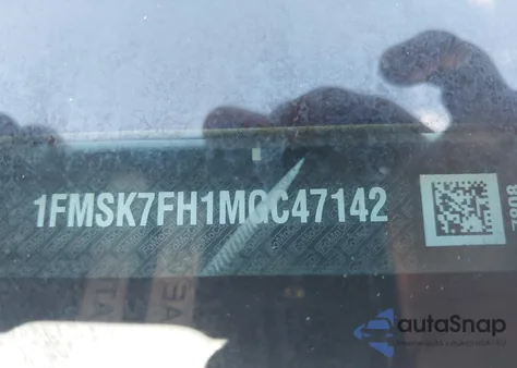 2021 Ford Explorer Limited из США, поврежденный, VIN 1FMSK7FH1MGC47142